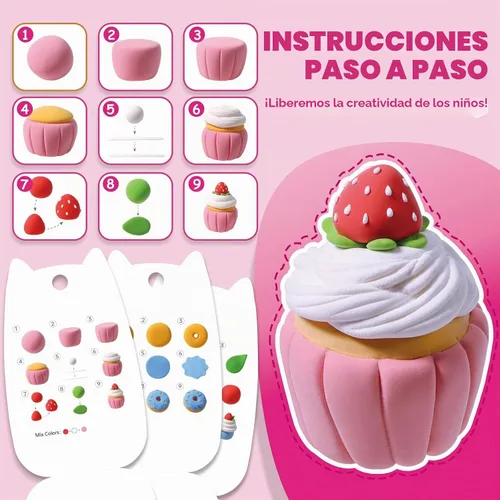 Vista 6 de Kit de arcilla seca al aire para niños, juego de manualidades