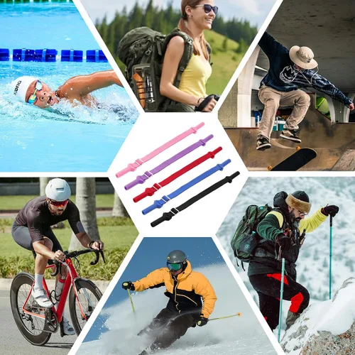 Vista 6 de 5 correas ajustables para gafas, correas de vidrio sin cola, correa de soporte deportivo para gafas y lentes de sol Varios