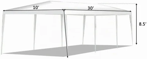 Vista 2 de 10'x30' Canopy Fiesta Boda Tienda al aire libre Pesado Gazebo Eventos