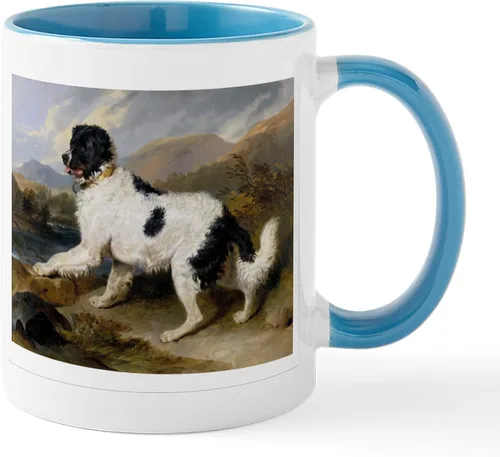 Vista 19 de CafePress Newfoundland Dog Drool Zone Taza de café de cerámica de 11 oz (11.0 fl oz)