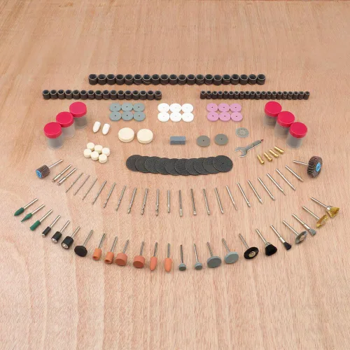 Vista 7 de Hoteche Kit de accesorios para herramientas rotativas de 418 piezas, juego de brocas giratorias universales multiusos para manualidades, corte