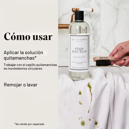 Vista 5 de The Laundress Cepillo para manchas de lavandería, cerdas suaves de crin