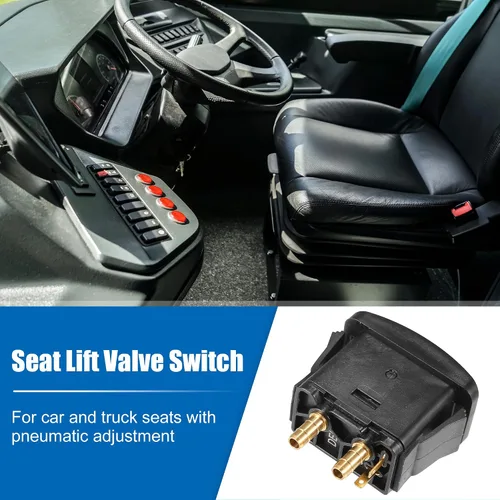 Vista 3 de uxcell Interruptor de activación con resorte de aire para coche para camión ABS eléctrico Cabina Ride Interruptor de control de suspensión Push to