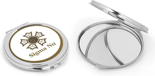 Vista 11 de Sigma Nu Fraternity Compact Cosmetic Double Makeup Pocket Round Portable Mirro (Sigma Nu #1)