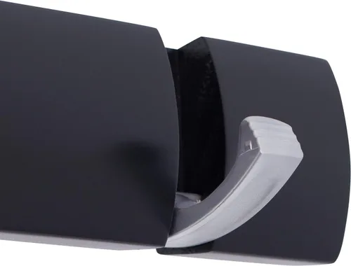 Vista 4 de Perchero con ganchos plegables BirdRock Home , Níquel satinado/ negro (Satin Nickle Hooks/Black Pine)