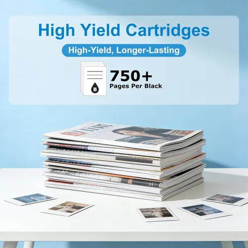 Vista 4 de 564XL - Cartuchos de tinta negra compatibles con HP564xl para impresora HP 564 XL 564 tinta negra 564 funciona con DeskJet 3520 3525 OfficeJet 4620