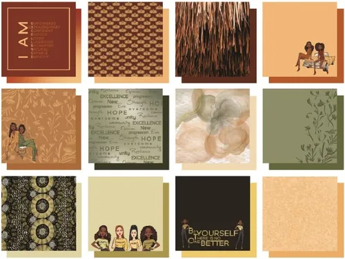 Vista 2 de Paper House Productions This is Us Goosby Twins - Paquete de papel decorativo de 6 x 6 pulgadas para álbumes de recortes y manualidades, 24 hojas