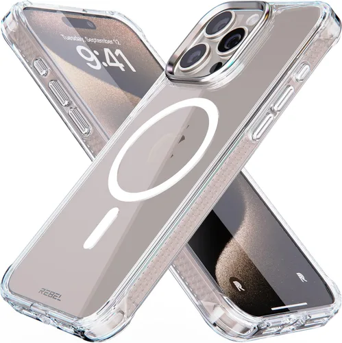 Vista 17 de Phone REBEL - Funda transparente para iPhone 14 Plus [Crystal Series Gen-4] Compatible con MagSafe Resistente, Antiarañazos, Sin Amarilleo