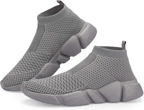 Vista 5 de Casbeam Men's Running Knit Comfortable Lightweight Breathable Casual Sports Shoes Fashion Sneakers Slip-On Walking Shoes