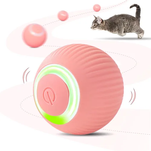Vista 8 de Juguete de Bola para Gatos Interactivo, Juguetes Inteligentes para Gatos con Luces LED, Bola Automática que se Mueve y Rueda para Gatito