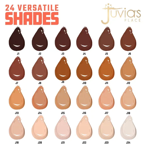 Vista 3 de Juvia's Place I Am Magic Corrector Líquido - J10 Dark with Cool, Olive Undertone / 0.34 onzas líquidas, Cobertura Completa, Hidratante, Maquillaje
