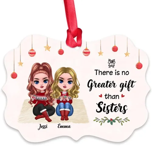 Vista 11 de Gossby Adorno de Navidad personalizado para mujeres, regalo de amistad de Navidad personalizado para mujeres con nombre, regalo de Navidad