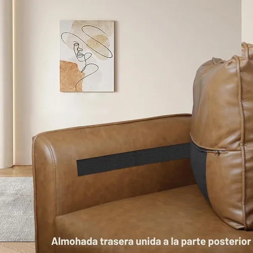 Vista 8 de LLappuil Sofá modular de piel sintética de 9 plazas con almacenamiento, sofá cama convertible en forma de U con diván, impermeable y agradable al