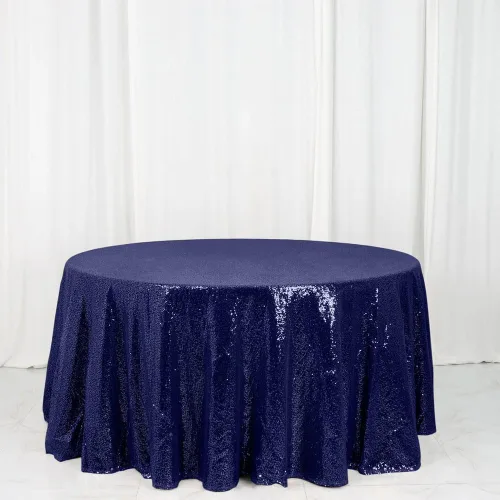 Vista 13 de Tableclothsfactory Luxury Collection - Manteles redondos de lentejuelas de 108 pulgadas, color dorado
