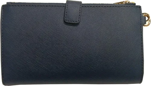 Vista 2 de Michael Kors Jet Set Viaje Doble Cremallera Saffiano Cuero Pulsera (Marina)