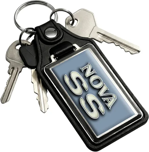 Vista 52 de Brotherhood Car Key Chain for Nova - Classic Models Keychain for Men and Blanco antiguo - Personalizado 1975