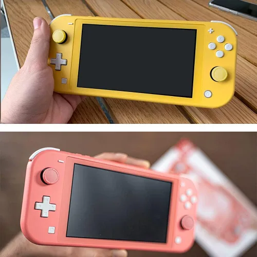 Vista 6 de Ferkurn SwitchSwitch Oled Joycon - Tapón de repuesto para palanca de mando Switch Lite Joy con botón de agarre cubierta de palanca de mando parte