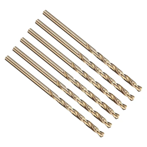 Vista 277 de PATIKIL Broca Jobber de 0.039 in, vástago recto M35 cobalto 5% acero de alta velocidad 135° acabado dorado para metal duro de acero inoxidable - 2