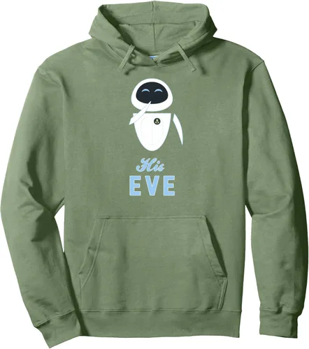 Vista 6 de Disney Pixar Wall-E San Valentín His Eve - Sudadera con capucha para parejas Negro
