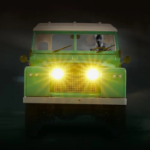 Vista 6 de BEEZRC FMS 1/12 RC Crawler Land Rover Series II RC RTR 4WD 2.4G Model Car Hobby RC Crawler RC Cars Offroad RC Truck Auto de control remoto con Verde