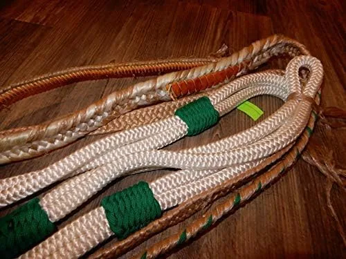Vista 7 de Alligator Bull Rope White Nylon 9x7 RH 3/4" x 3/4" Soft Bull Riding - Cuerdas de toro EPT 16