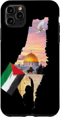 Vista 13 de Boy Hold Palestine Map Flag Jerusalem's City Palestinians Case for iPhone 17