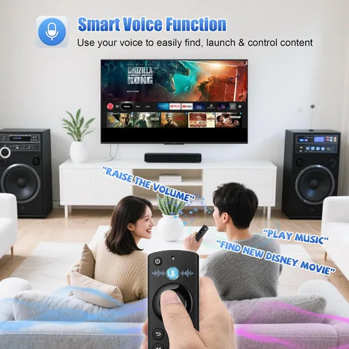 Vista 4 de Control remoto de TV de repuesto para todas las series Fire, compatible con Fire Smart TV Stick/TV Cube/Stick Lite/HD/4K Max/4K, Smart TV de 3ª