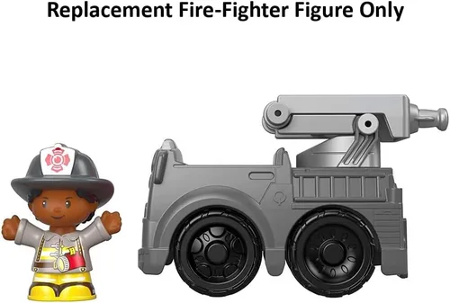 Vista 4 de Pieza de repuesto para Fisher-Price Little People to The Rescue FireTruck Playset - GGT34 ~ Figura de repuesto para luchador de incendios