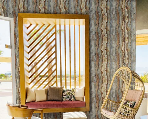 Vista 6 de FLFK Papel pintado de madera rústica, mural de grano de madera para despegar y pegar para sala de estar, dormitorio, cocina, oficina, decoración