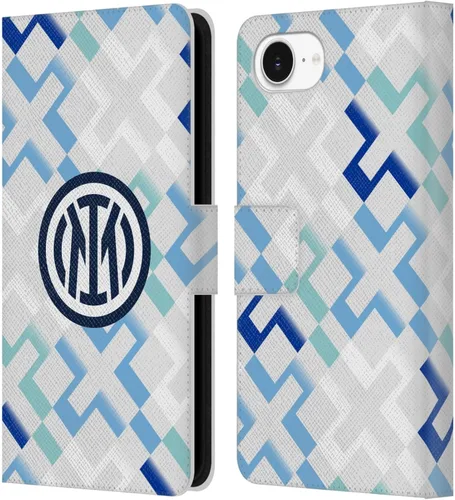 Vista 12 de Head Case Designs Officially Licensed Inter Milan Away 2025/26 Crest Kit Leather Wallet Case Compatible with Apple iPhone 11