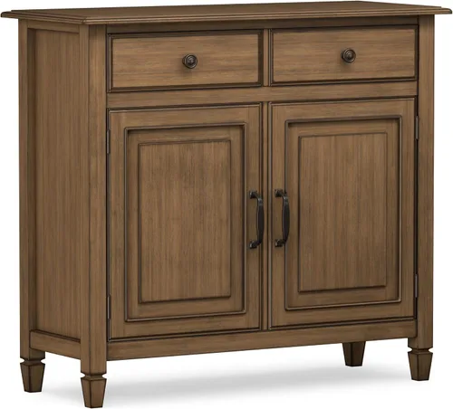 Vista 35 de SIMPLIHOME Connaught - Armario de madera maciza de 60 pulgadas de ancho, color negro
