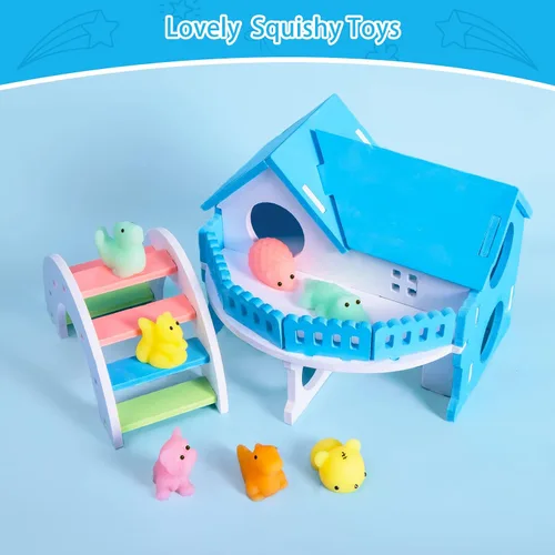 Vista 4 de 30 juguetes esponjosos Mochi sin duplicados, regalo para niños, niñas, niños, recuerdos de fiesta, kawaii, mini juguetes sensoriales para aliviar