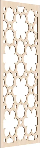 Vista 168 de 9 3/8"W x 24 3/8"H x 1/4"T Southgate Decorativos Paneles De Pared De Madera Calado, Abedul