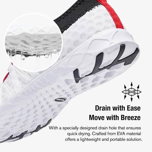 Vista 91 de ALEADER - Zapatillas acuáticas de secado rápido para hombre