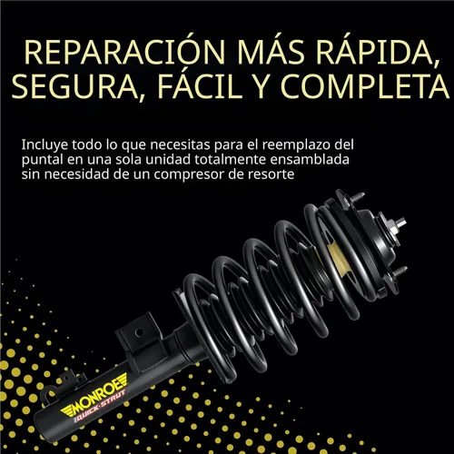 Vista 4 de Monroe Quick-Strut 172729 Conjunto de puntal de suspensión y resorte helicoidal para Ford Explorer Compatible con Volvo V60 Cross Country 2020-2024