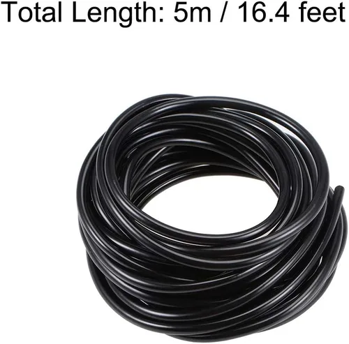 Vista 2 de uxcell Manguera de tubo de PE 0.118 in ID 0.197 in OD 16.4 ft 16.4ft Tubo de tubo de longitud para sistema de enfriamiento de riego de jardín