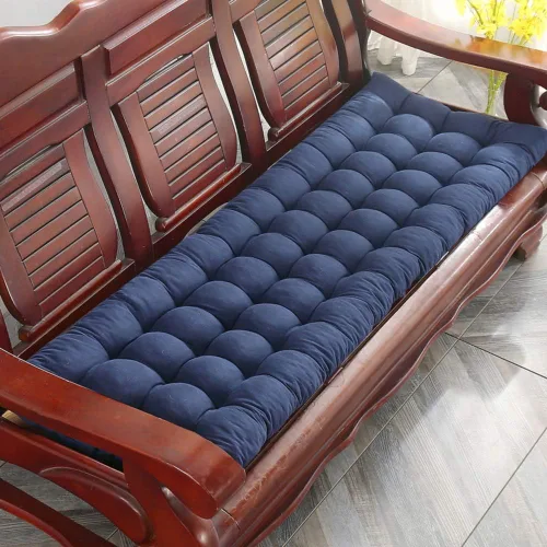 Vista 17 de Cojín para tumbona gruesa para silla de patio, cojín de asiento portátil, colchón, reclinable, almohadilla para sofá, banco, tatami (solo cojín) A