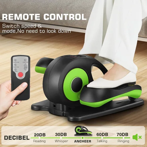 Vista 5 de ANCHEER Máquina elíptica para debajo del escritorio, ejercitador de pedal silencioso para personas mayores, oficina y hogar, equipo de entrenamiento