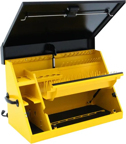 Vista 6 de DeWalt - Caja de herramientas triangular de 30" x 15", acero, color amarillo y negro