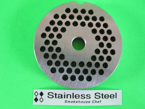 Vista 2 de #12 x 3/16" ACERO INOXIDABLE Carne Picadora Disco de placa para Hobart LEM Cabelas Universal MTN y otros