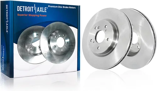 Vista 219 de Detroit Axle - Rotores de freno delantero para 04-13 Mazda 3 Rotores de frenos de disco 06-15 Mazda 5 Reemplazo: Rotor regular delantero de 11.81