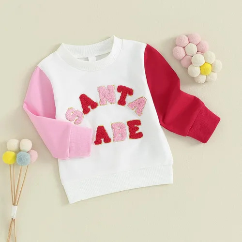 Vista 21 de YINGISFITM Sudadera de manga larga con cuello redondo para bebé, niña, niño, Navidad, suéter de manga larga, ropa de otoño