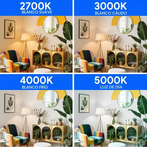 Vista 4 de Bombillas Energetic Light Equivalentes a 60 Vatios, Bombillas LED de Luz Diurna A19, 15000 Horas Base E26, Bombilla de 8W 800LM 5000K, Certificado