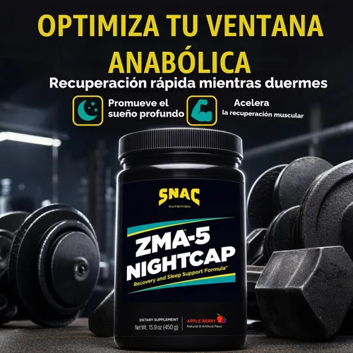 Vista 2 de ZMA-5 Nightcap Rapid Recovery - Suplemento preentrenamiento para sueño profundo, 15.87 oz