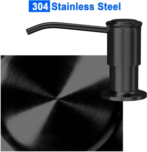 Vista 3 de Dispensador de jabón para fregadero de cocina, bomba dispensadora de jabón para fregadero de cocina, recarga desde la parte superior, dispensador