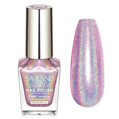 Vista 9 de SAVILAND Esmalte de uñas metálico dorado: esmalte de uñas espejo dorado de secado rápido, esmalte de uñas cromado regular, fácil de usar y quitar