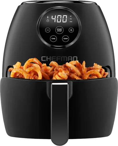 Vista 5 de CHEFMAN Freidoras de aire con asador, deshidratador, capacidad de 10 litros y 3.6 cuartos de galón, 17 presets