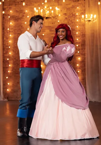 Vista 3 de Disfraz de Vestido Rosa de La Sirenita Ariel para Mujer de Disney Multicolor