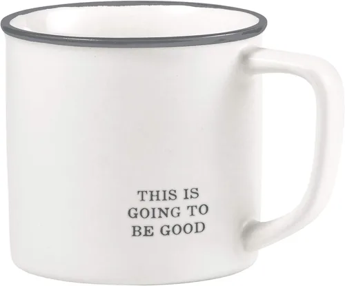 Vista 23 de Santa Barbara Design Studio Tazas de café en blanco y negro con diseños cara a cara, taza de cerámica, 16 onzas, 5 minutos más color fantasía