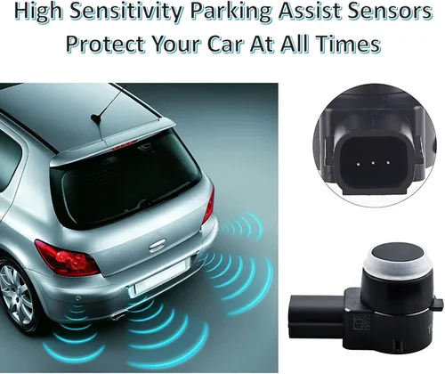 Vista 5 de Vod_AutoParts 1ew63tzzaa Sensor de asistencia de estacionamiento, sensor de objetos de parachoques, 4 piezas 1EW63TZZAA de repuesto para Dodge Ram